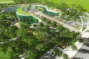 Cảnh quan sinh thái Brg Smart City Đông anh