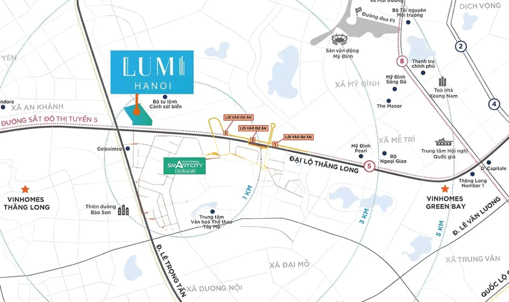 Lumi Hà Nội vị trí ở đâu?