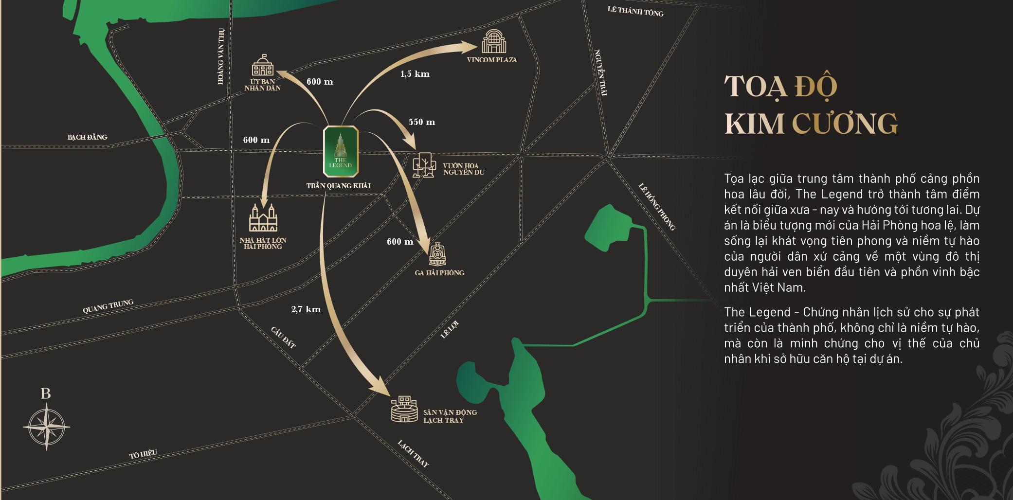 Vị trí Chung cư Brg Hải Phòng Hilton